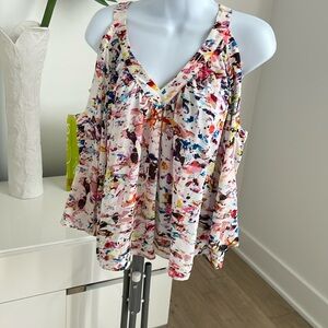 Rebecca Minkoff Vegas cold shoulder top